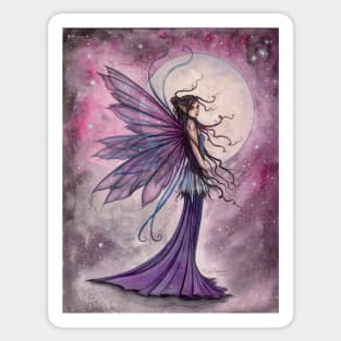 Starlit Amethyst Fairy Fantasy Art by Molly Harrison Sticker
